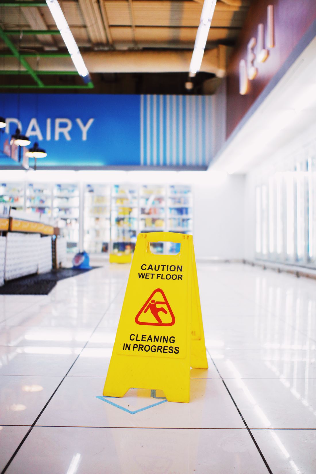 Cleaning crew keeping commercial grounds spotless